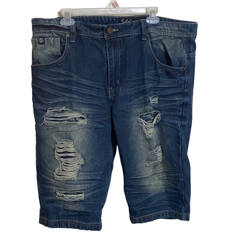 Switch remarkable men’s denim distressed shorts size‎ 38